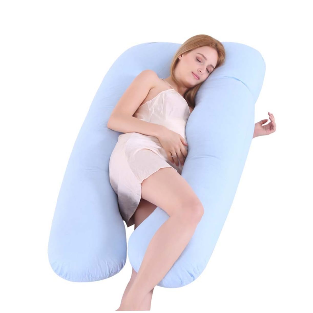 511hTSQQY4L U-Shape Pregnancy Pillow Case - Image 1