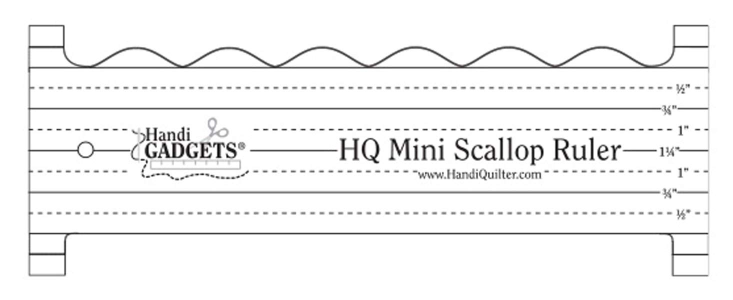 HQ Mini Scallop Ruler