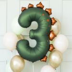 Rex Dinosaur Number Balloon - Image 2