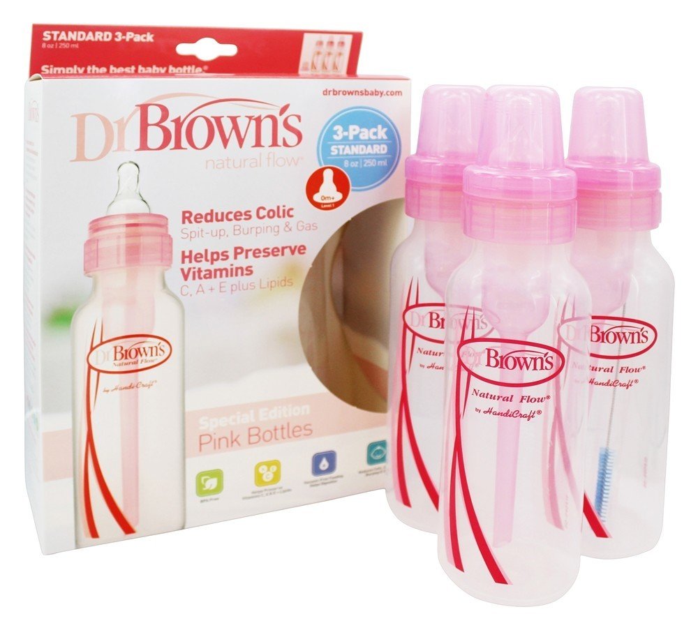 617tZ0vLerL Dr. Brown's Baby Bottle (3 count (Pack of 1)) - Image 1