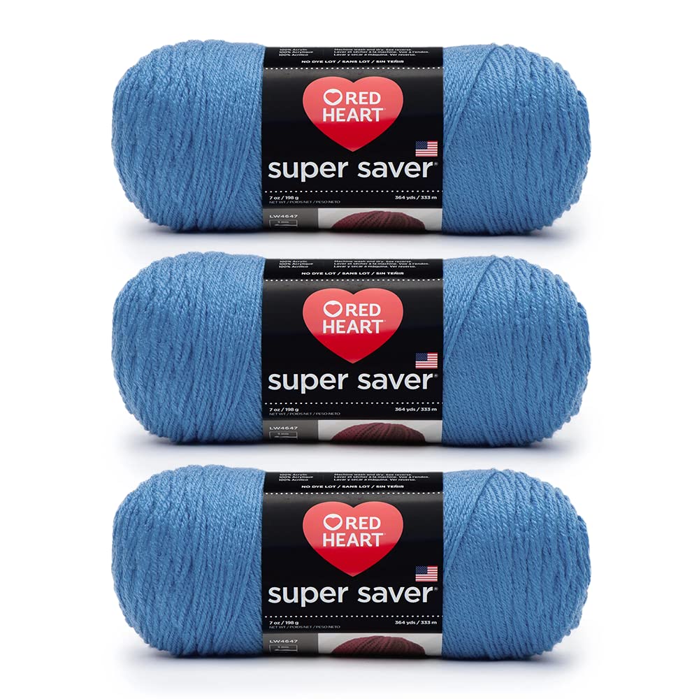 619tMUV4RwL Red Heart Yarn - Delft Blue (364 yards) - Image 1