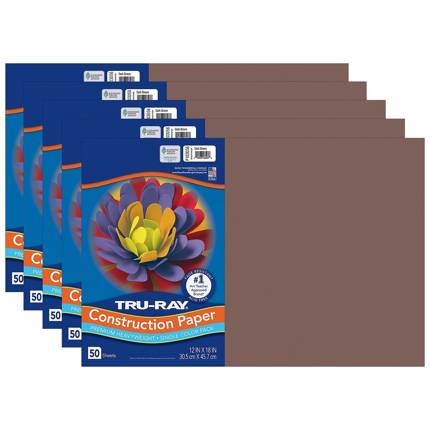 61Hl-zddKL Tru-Ray Construction Paper - Toys & Games (Tough enough to take scoring, folding and curling without cracking and tearing) - Image 1