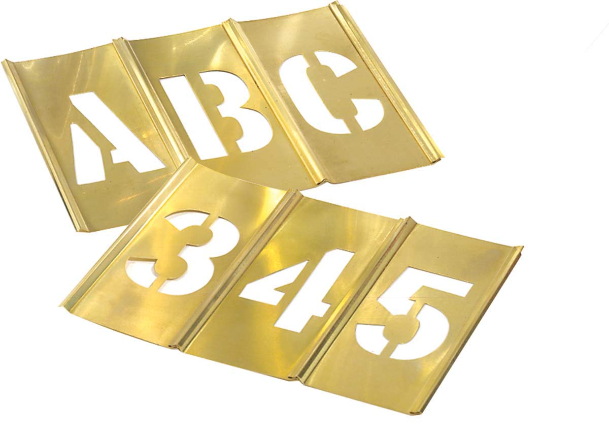61HzT9IeHDL.jpg CH Hanson Brass Stencils Set - Image 1