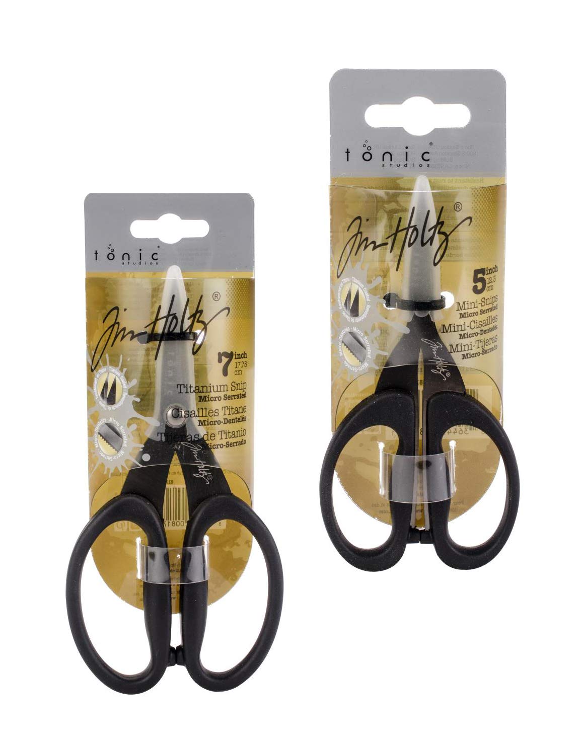 61JqNn1F2YL.jpg Tim Holtz Serrated Scissors Set - Image 1