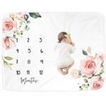 Premium Fleece Baby Milestone Blanket