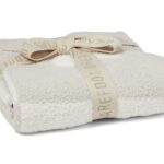 Barefoot Dreams Baby Blanket - Cream/Stone (30"x30")