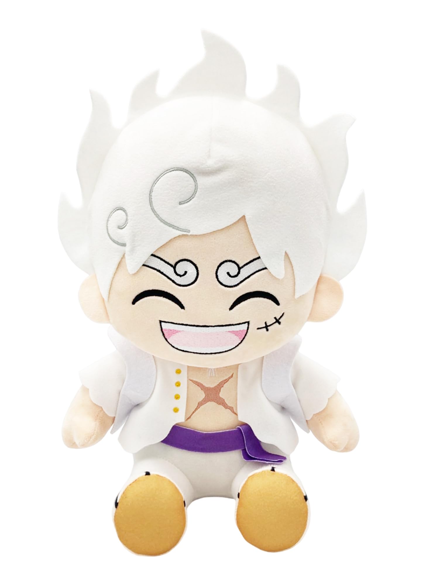 61WVL9VyGzL One Piece Luffy Gear 5 Plush - Image 1