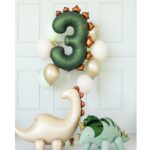 Rex Dinosaur Number Balloon - Image 3