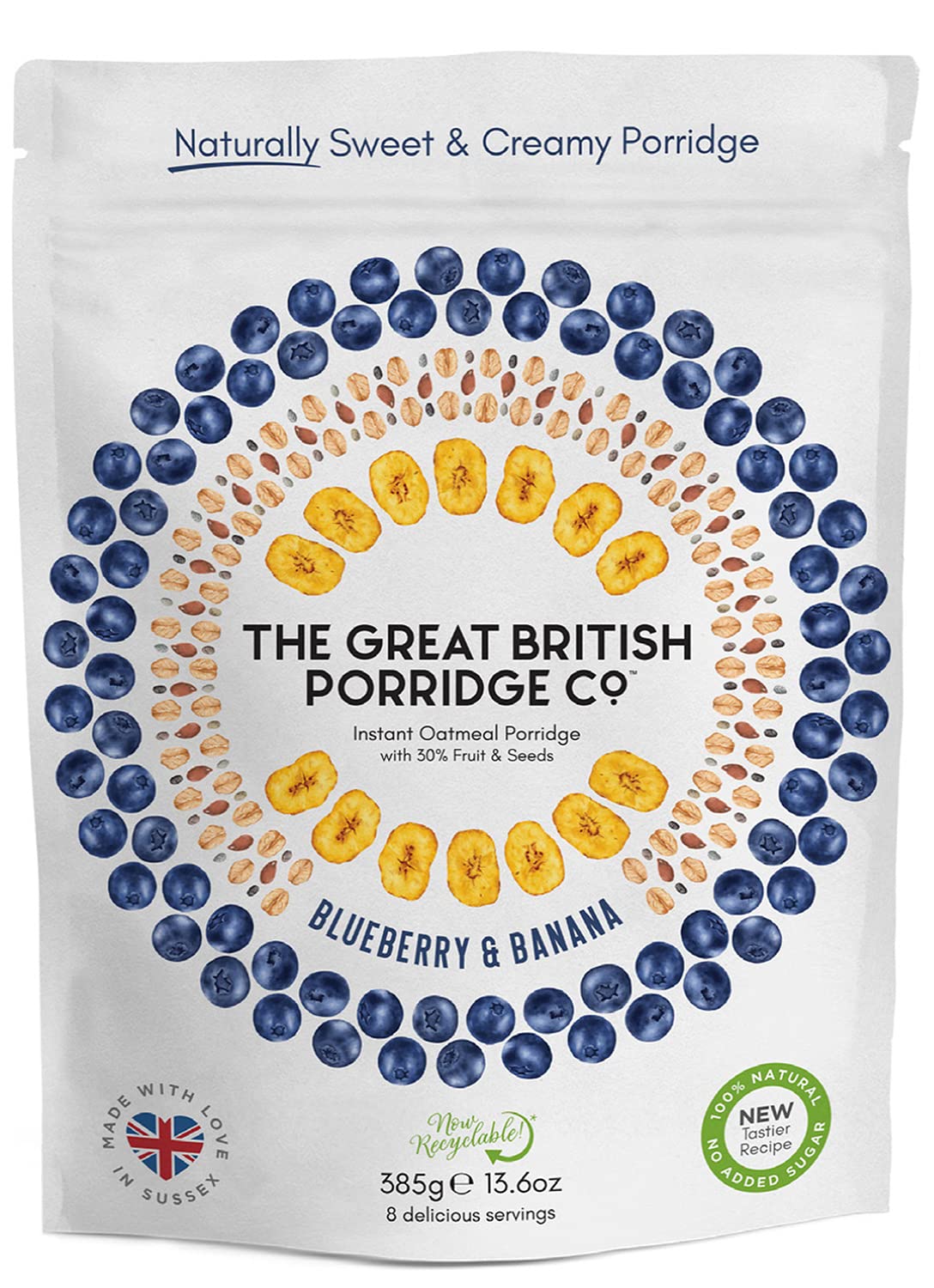 71-v8DGjbfL Great British Porridge Blueberry Banana - Image 1