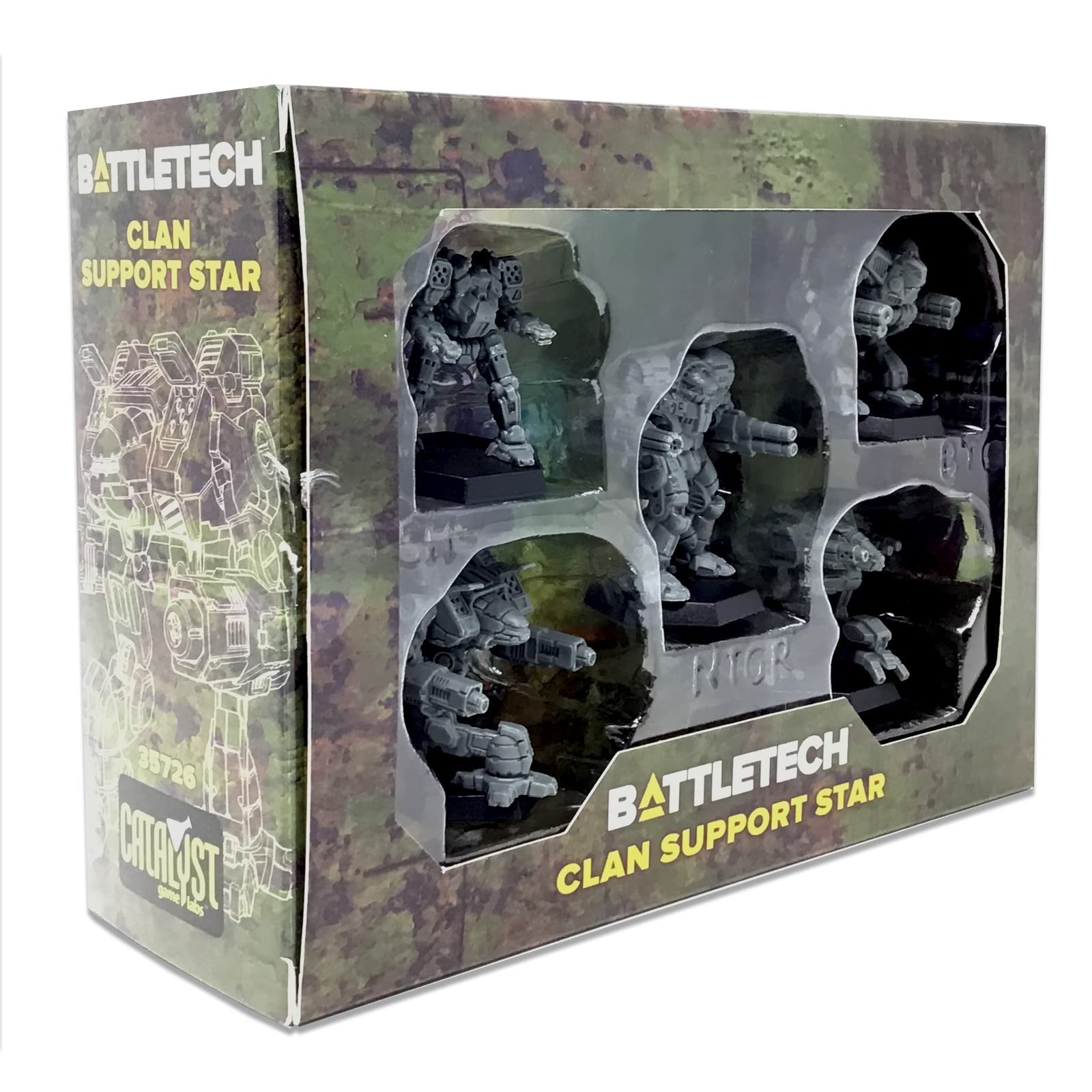 714D1EJC8lL Catalyst BattleTech Clan Support Pack - Image 1