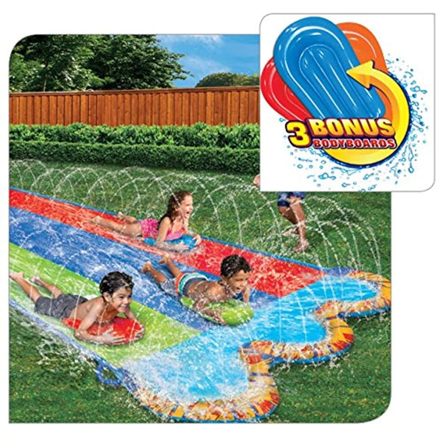 71L1jW3wDSL Banzai Triple Racer Water Slide - Image 1