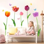 DECOWALL Tulip Wall Decals