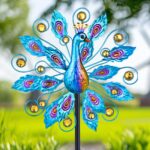Metal Peacock Wind Spinner