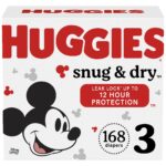 Huggies Snug & Dry Diapers - Contoured shape - Snug & Dry baby Diapers have a contoured shape for better leakage protection while sleeping, crawling & walking
