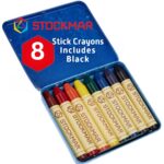 STOCKMAR Beeswax Crayons Set (1 Count (Pack of 8))