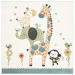 Safavieh Carousel Kids Rug - Ivory (8' x 8' (Square))