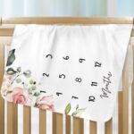 Premium Fleece Baby Milestone Blanket - Image 2