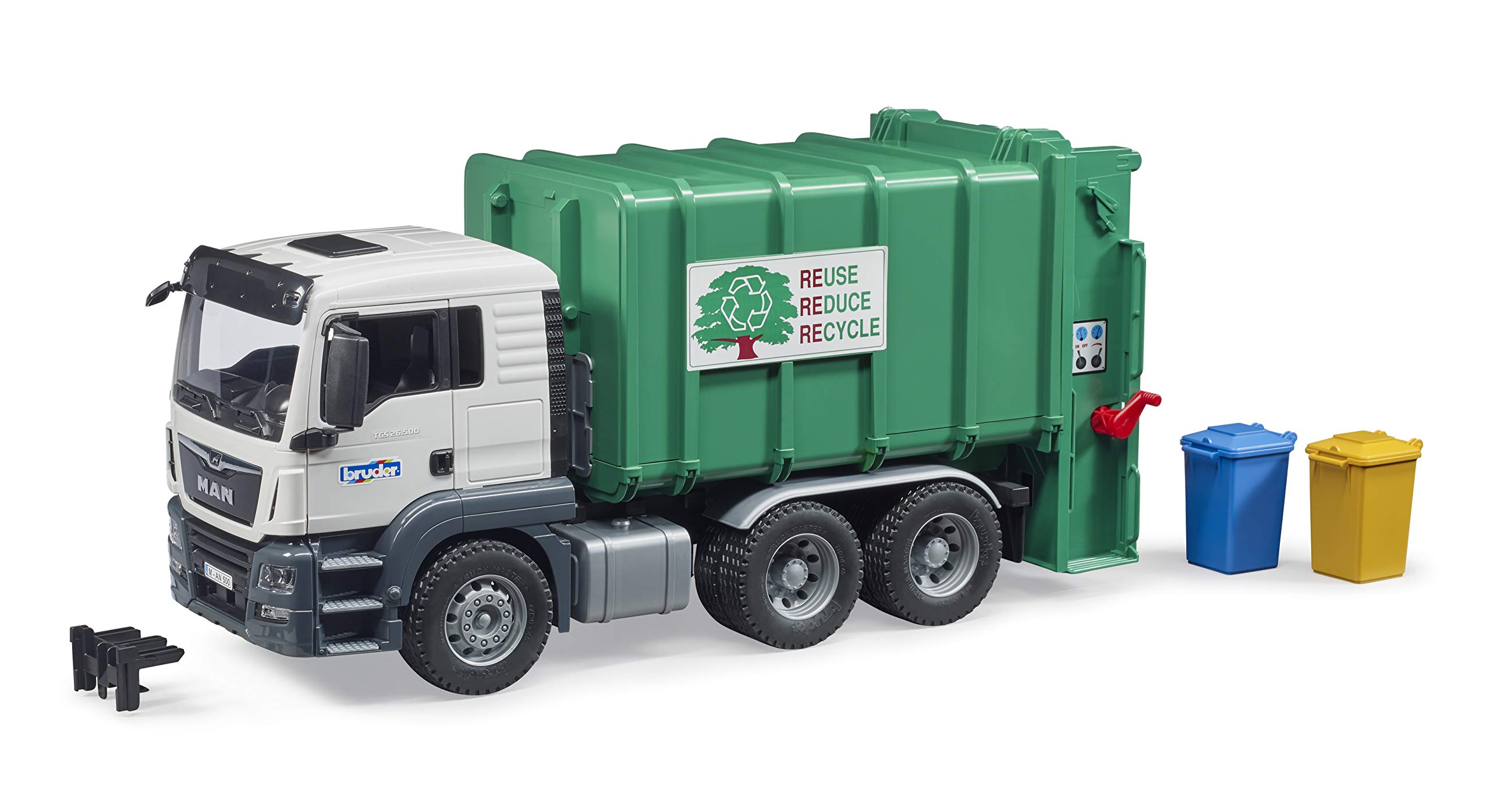 71rtRAKsCrL Bruder Man TGS Garbage Truck - Image 1