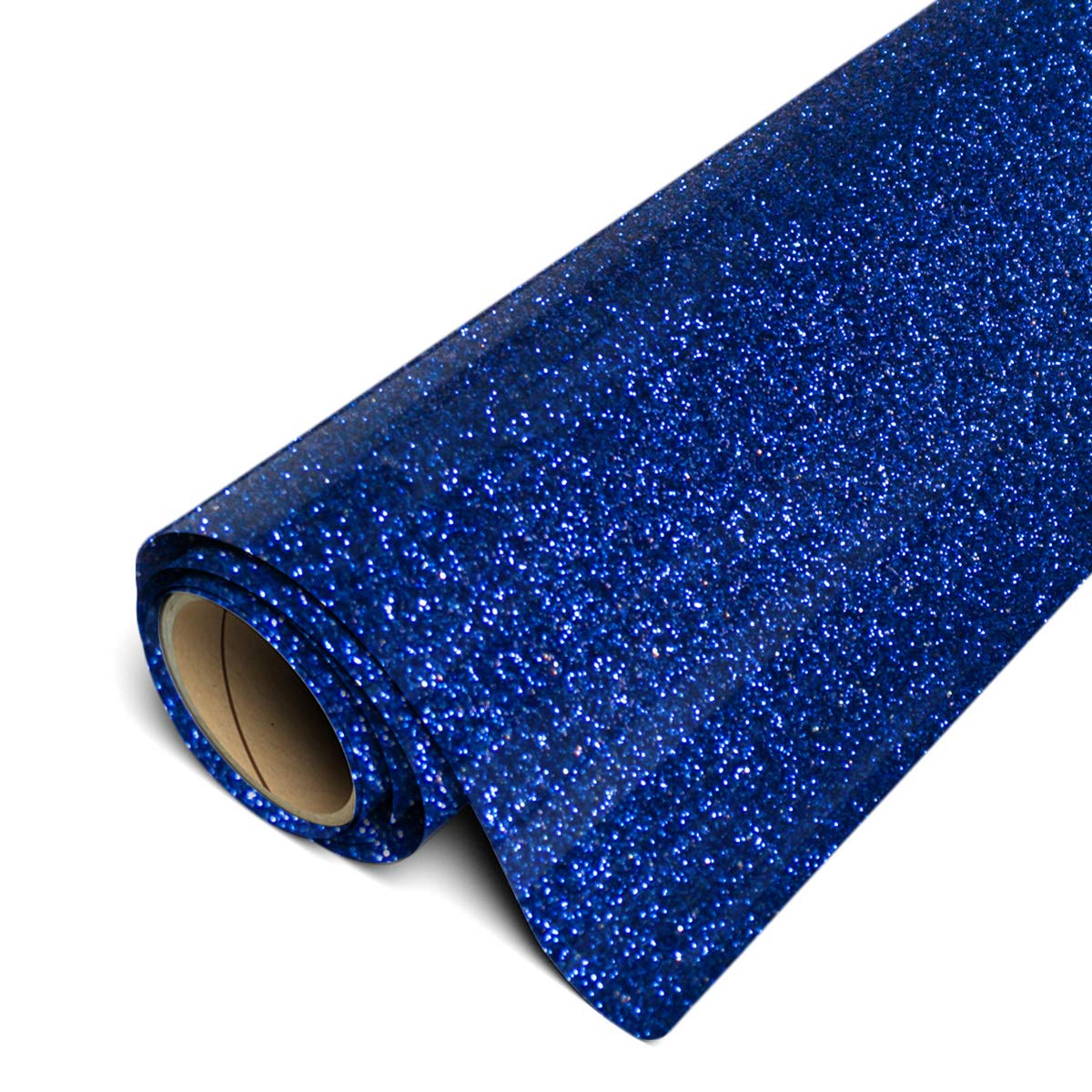 71tE9e9B5TL-1 Siser Glitter HTV Roll - Royal Blue (12" x10ft) - Image 1