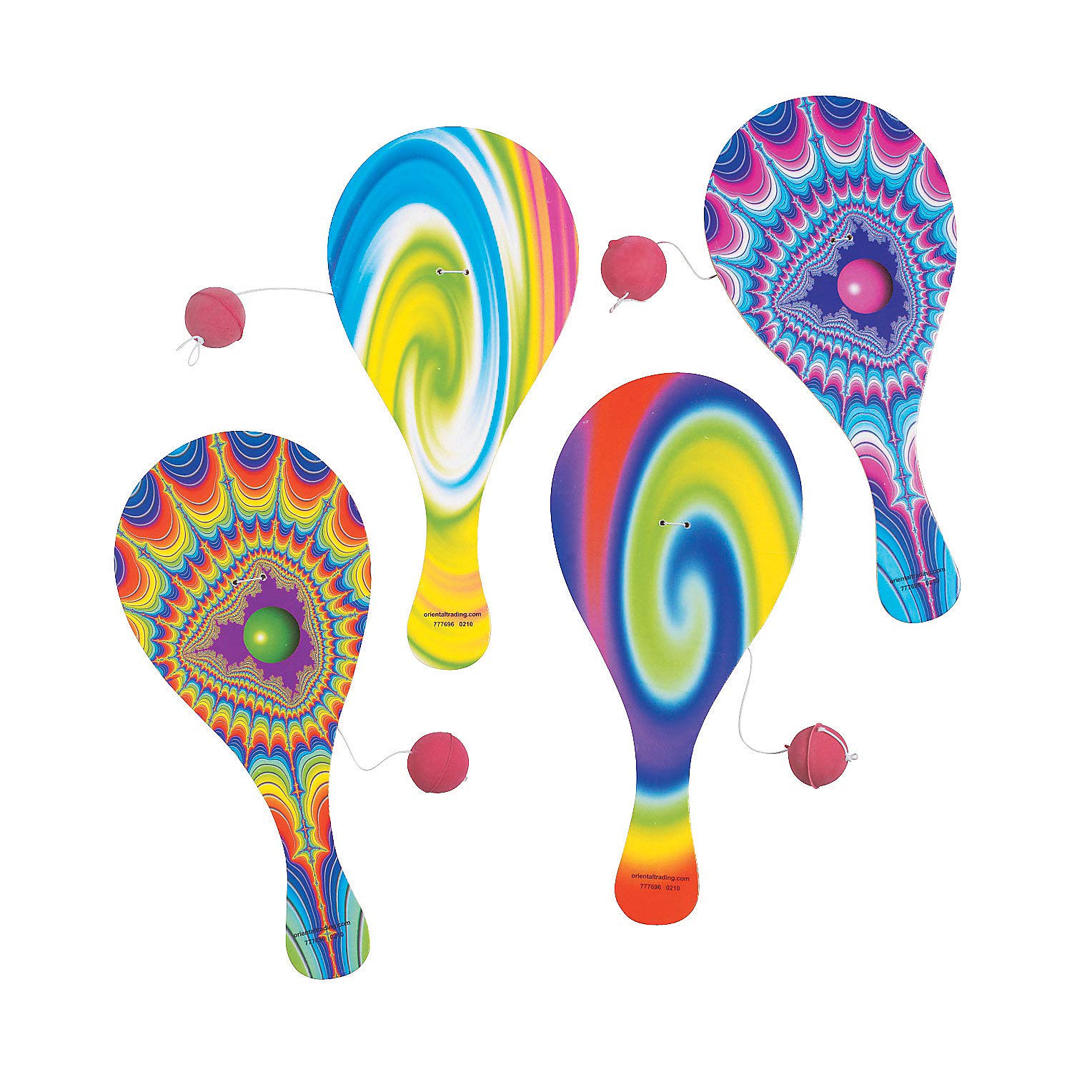 71trO1zAylL Vintage Paddle Ball Set - Image 1