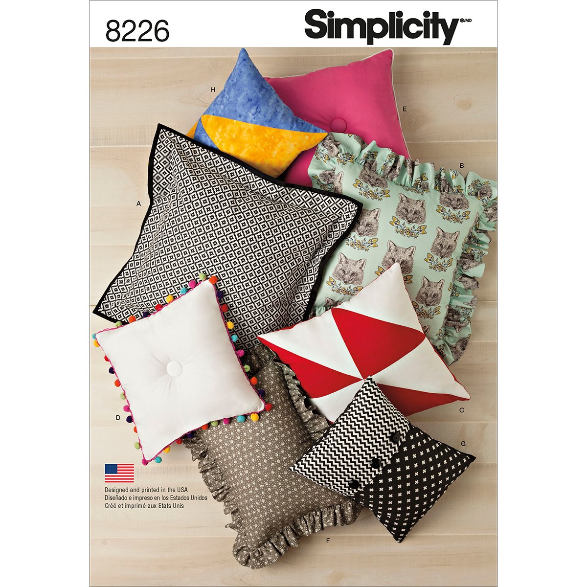 Simplicity DIY Pillow Sewing Pattern