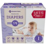 MEMBER´S MARK Member's Mark Baby Diapers - White (Size 1)