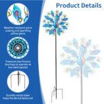 Metal Peacock Wind Spinner - Image 3