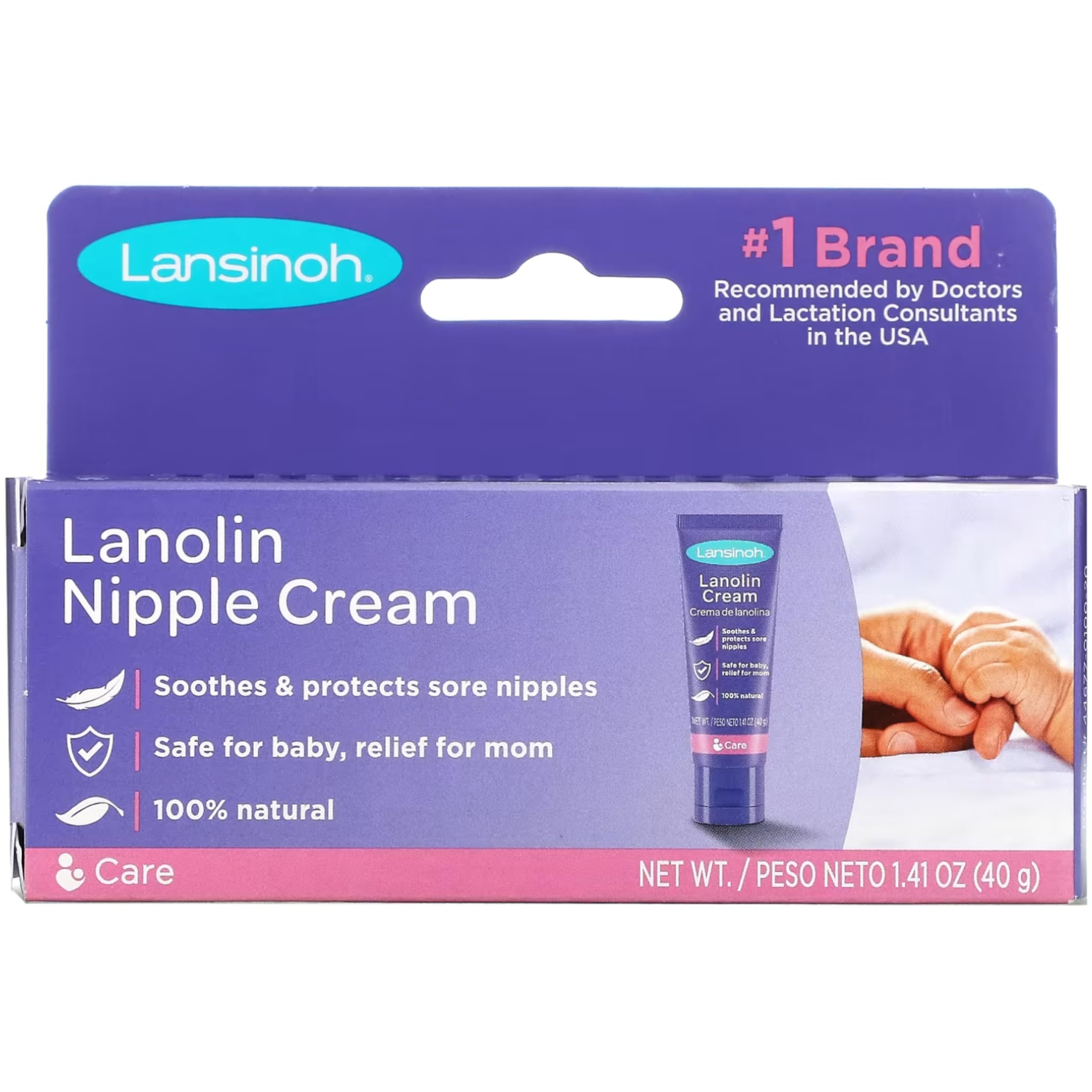 81drGUBZ53L Lansinoh Breastfeeding Lanolin Pack - Image 1