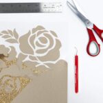 Siser Glitter HTV Roll - Old Gold (12" x10ft) - Image 3
