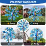 Metal Peacock Wind Spinner - Image 6