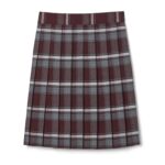 French Toast Adjustable Waist Plaid Skirt