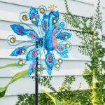 Metal Peacock Wind Spinner - Image 2