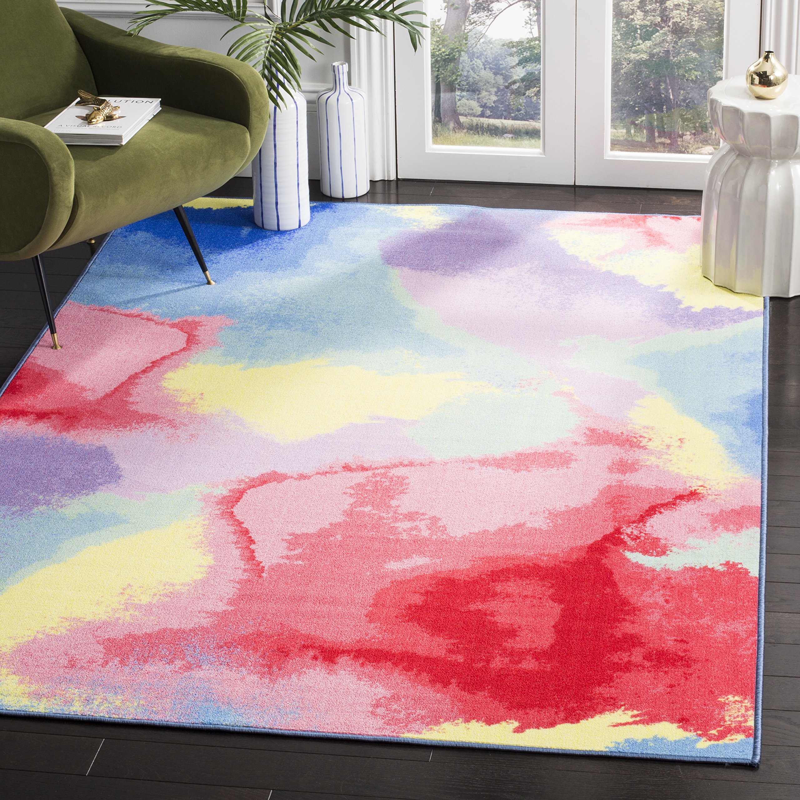 A1SPg-EuEL Safavieh Paint Brush Collection Rug - Image 1
